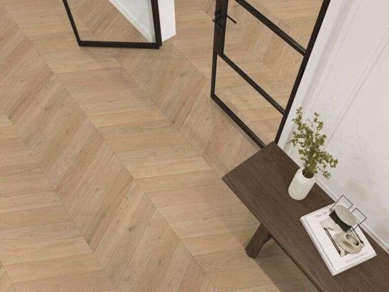 Hongaarsepunt Lamel Parket Rustiek Blank 14mm dik