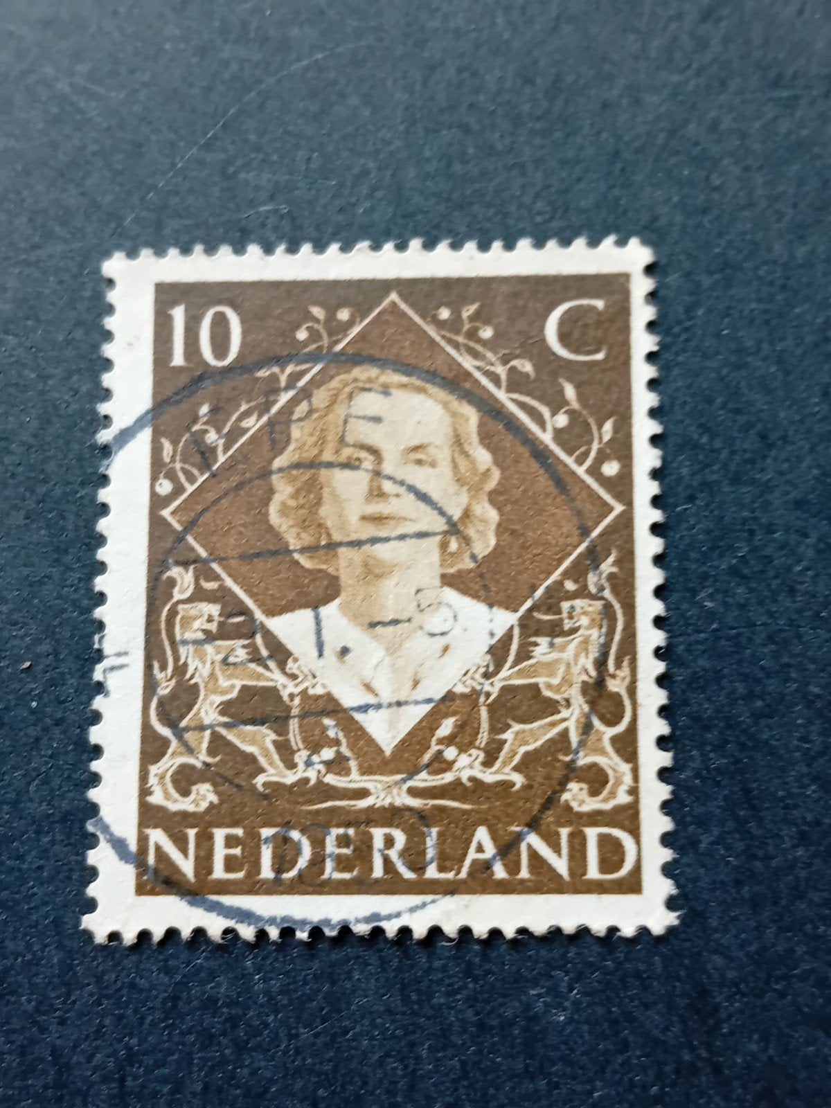 postzegel inhuldiging Juliana, Ophalen of Verzenden, T/m 1940, Gestempeld
