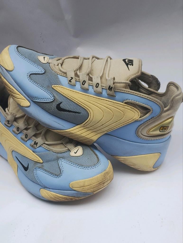 Nike Zoom 2K Sneakers - Blauw/Goud maat 40.5, Nike, Sneakers of Gympen, Gedragen, Verzenden