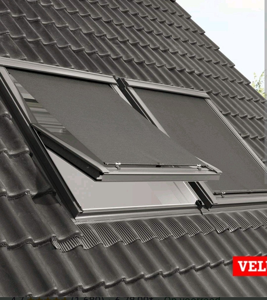 Velux zonwering GGU MK08 - Buitenzonwering, Overige typen, Ophalen of Verzenden, Minder dan 150 cm, Minder dan 250 cm