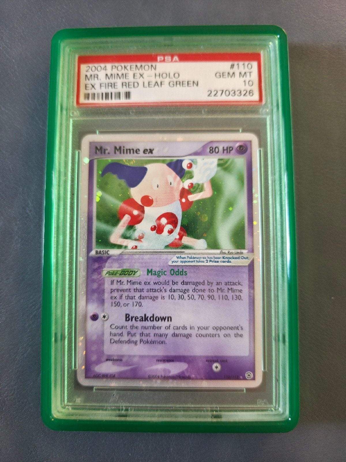 Mr. Mime EX PSA 10, Hobby en Vrije tijd, Verzamelkaartspellen | Pokémon, Ophalen of Verzenden, Zo goed als nieuw