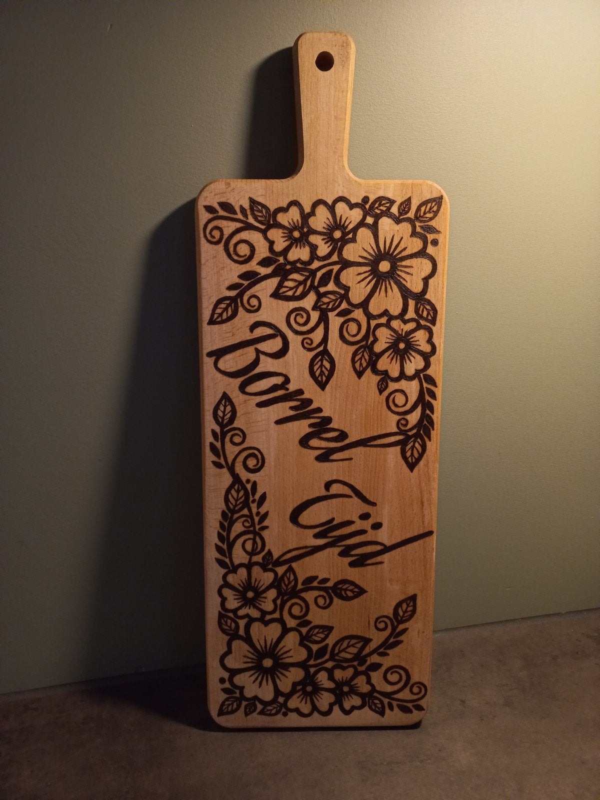 Borrelplank 49 cm x 17 cm, Ophalen of Verzenden, Zo goed als nieuw, Hout