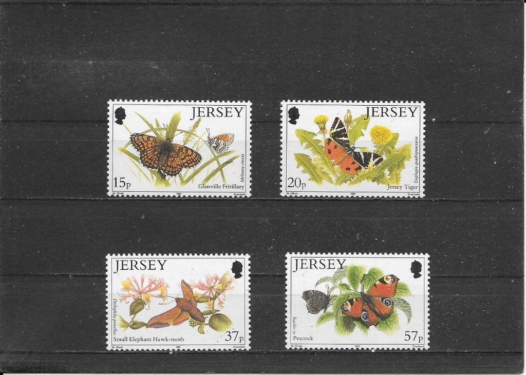 Jersey vlinders, Ophalen of Verzenden, Postfris