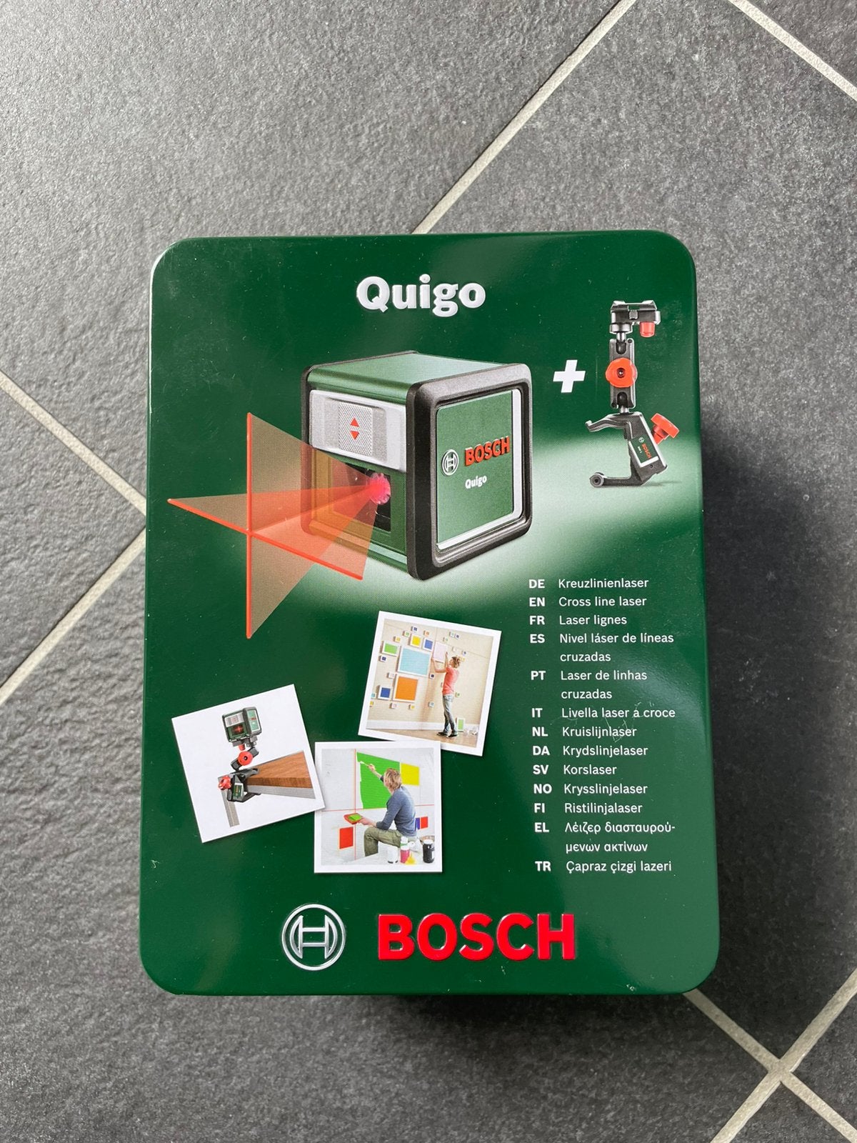 Bosch Quigo kruislijnlaser, Ophalen of Verzenden, Zo goed als nieuw, Afstand