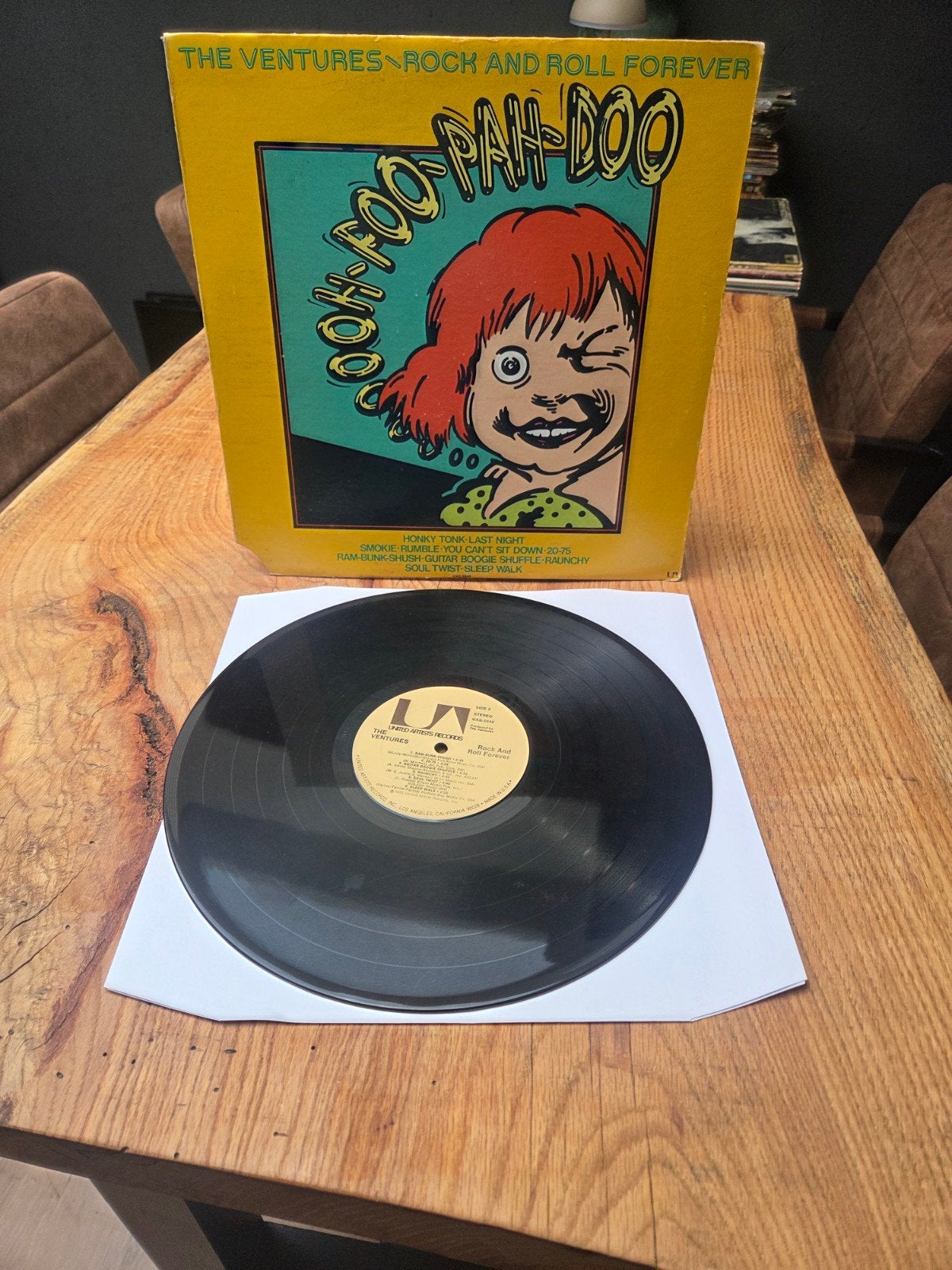 The Ventures - Rock and Roll Forever LP (1974), Cd's en Dvd's, LP, Gebruikt, Ophalen of Verzenden, 12 inch