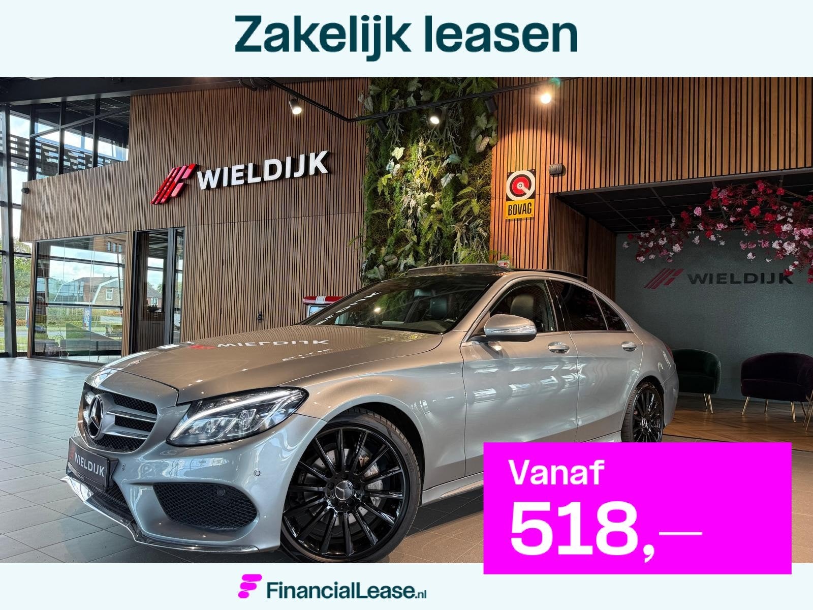 Mercedes-Benz C-klasse 180 Ambition Panorama schuif nieuwe b, Automaat, Automatische klimaatregeling, Bedrijf, Sedan