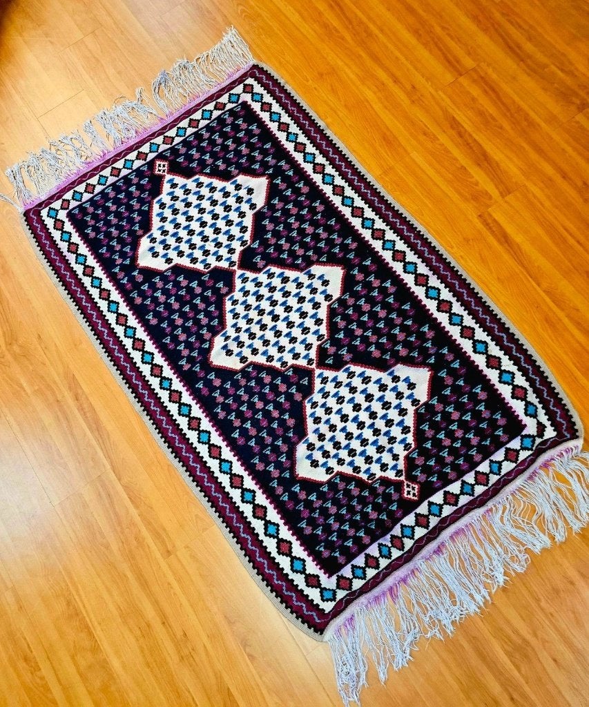 Handgewoven kelim 160/104, 150 tot 200 cm, Djt@dejuistetoon.eu, Ophalen of Verzenden, Zo goed als nieuw