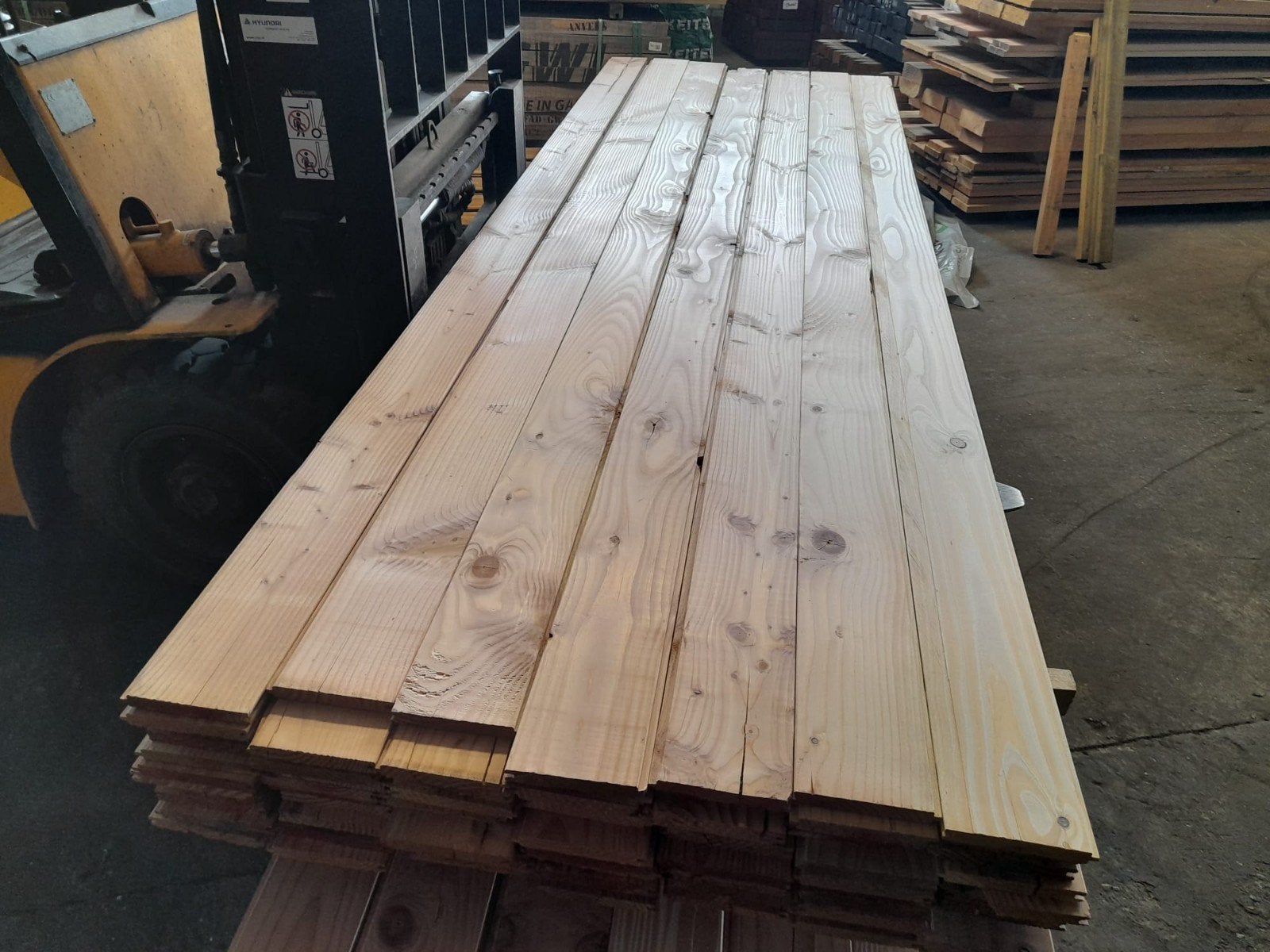 B-keus douglas dakbeschot, vellingdelen, mes groef planken, Ophalen, Nieuw, 250 cm of meer, Planken