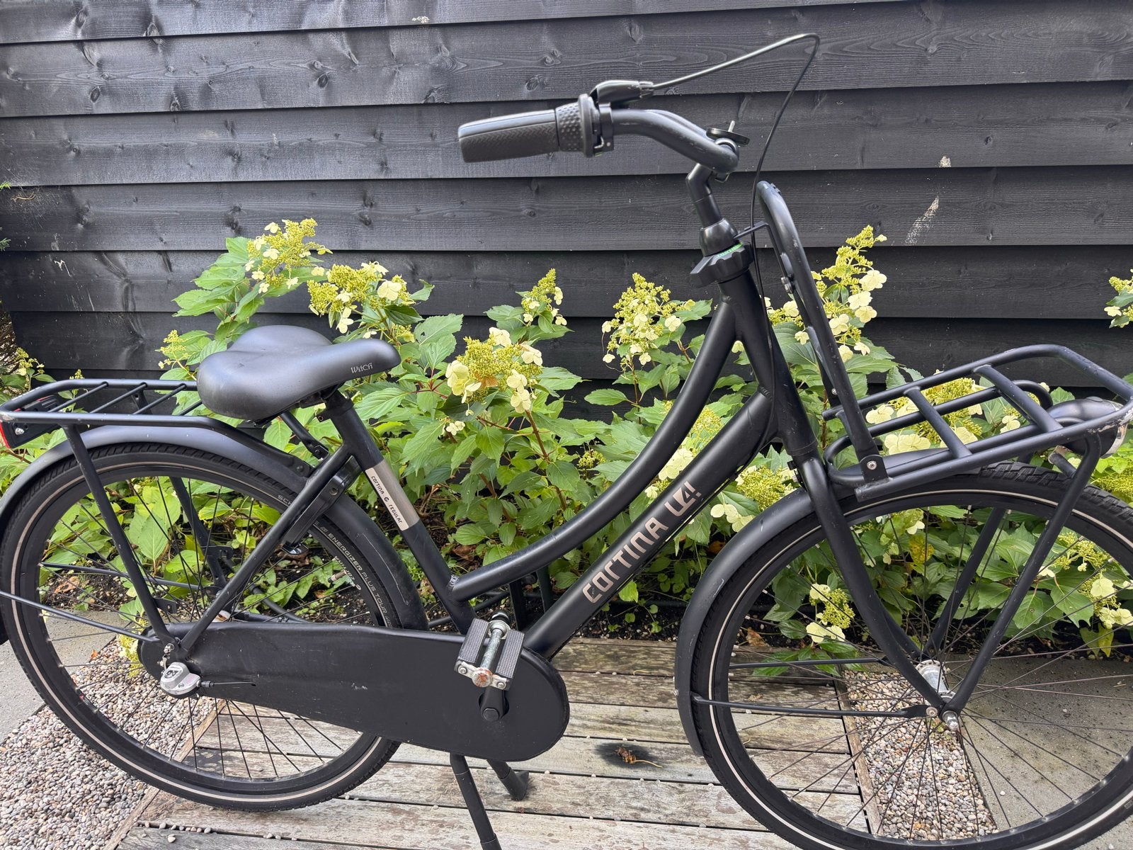 Cortina u4 Transportfiets Dames - Zwart, 28 inch wielen, Fietsen en Brommers, Terugtraprem, Versnellingen, Ophalen, Overige merken