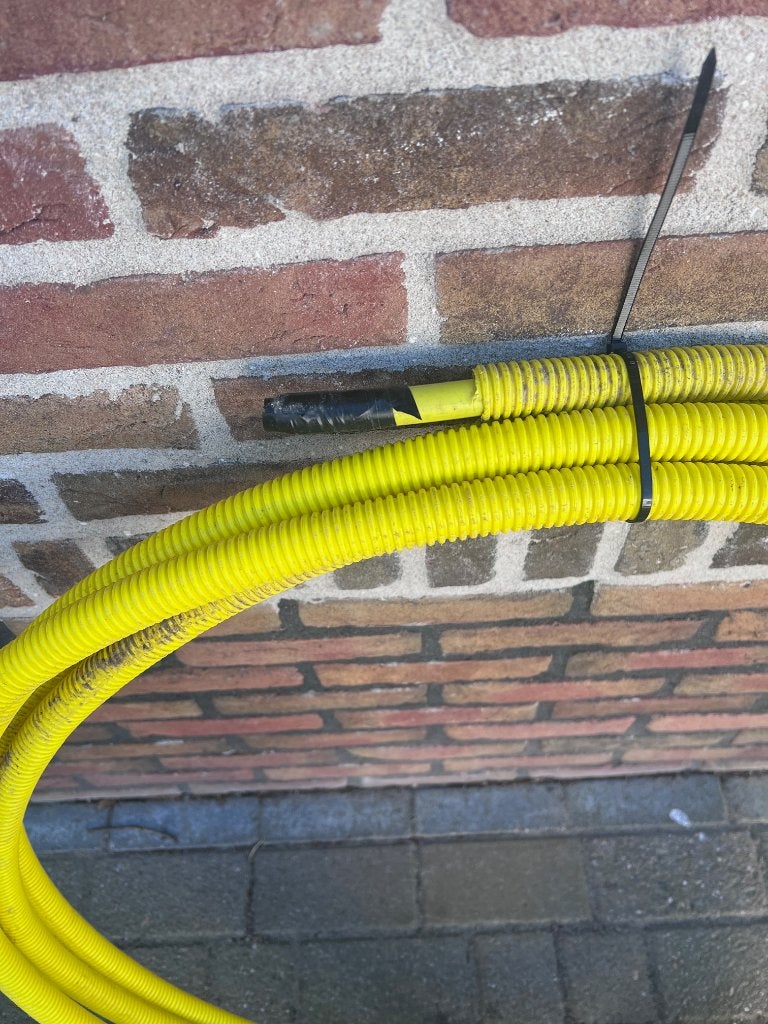 gasleiding 16mm 12m lang met mantelbuis, Gebruikt, Pvc, Overige typen, Ophalen of Verzenden