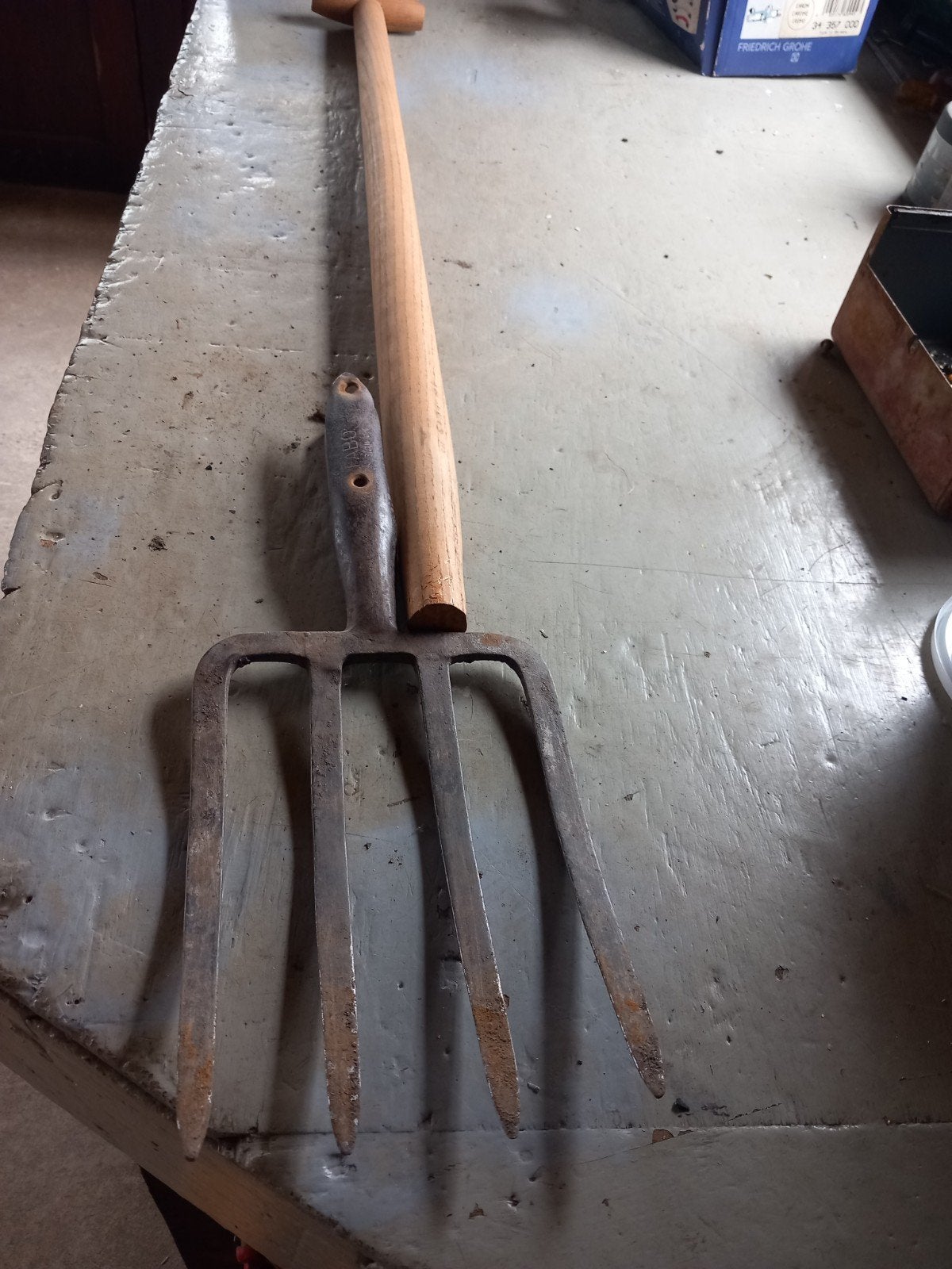 Aardappelriek - Robuuste Vork voor Tuin en Landbouw, Tuin en Terras, Hand-tuingereedschap, Ophalen of Verzenden, Gebruikt, Vork