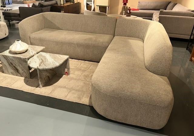 Hoekbank Sloping Woood naturel 50% korting, Huis en Inrichting, Banken | Bankstellen, Ophalen, Hoekbank, Nieuw, Vierpersoons of meer