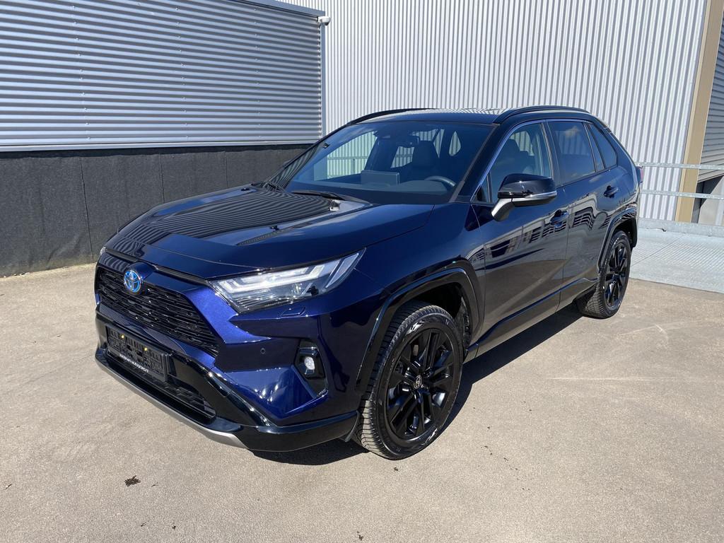 Toyota RAV4 2.5 Hybrid AWD Bi-tone edition Navigatie Apple C, Auto's, Toyota, Automaat, Gebruikt, Euro 6, 4 cilinders