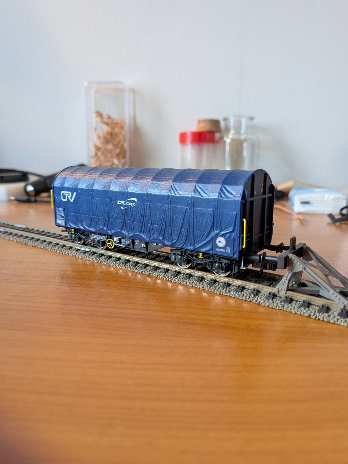 Roco Blikwagen, Gelijkstroom, Wagon, Ophalen of Verzenden, Zo goed als nieuw
