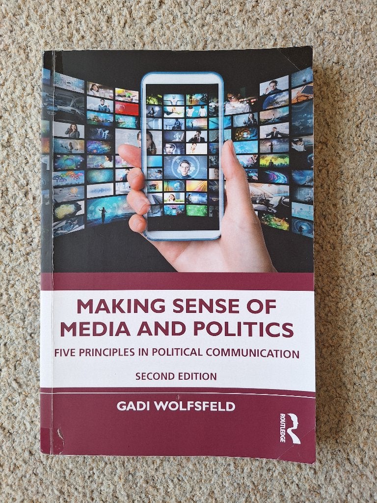 Making Sense of Media and Politics - Gadi Wolfsfeld, Boeken, Ophalen of Verzenden, Alpha, Zo goed als nieuw, WO