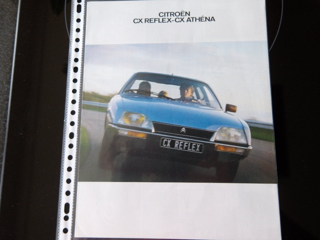 Citroën CX Reflex-CX Athéna brochure, Gelezen, Ophalen of Verzenden, Citroën, Citroën