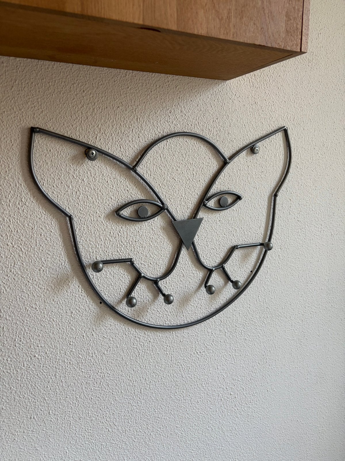Metalen Kat Kapstok / Decoratie - Zilver, Ophalen, Zo goed als nieuw, Zilver, Metaal