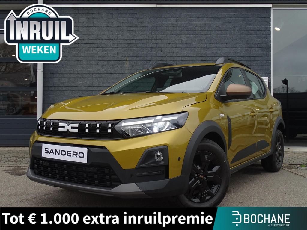 Dacia Sandero Stepway 1.0 TCe 110 limited edition NU 7 JAAR, Auto's, Voorwielaandrijving, Stof, Geel, Bedrijf