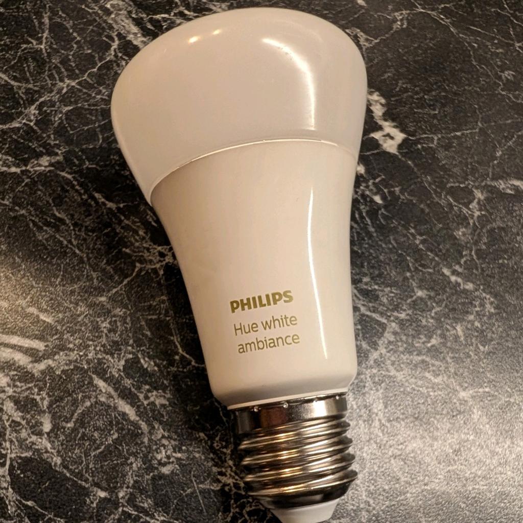 Philips Hue White Ambiance 806 Lumen, Huis en Inrichting, Lampen | Losse lampen, Led-lamp, Gebruikt, Minder dan 30 watt, E27 (groot)
