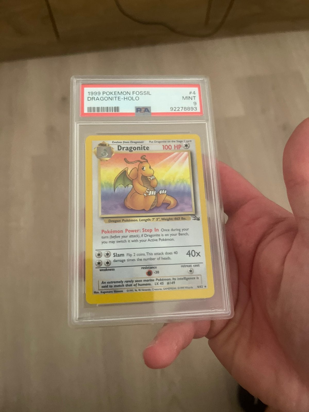 dragonite fossil psa, Ophalen of Verzenden, Zo goed als nieuw