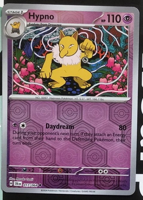 Pokemon - Hypno (SFA 017) - Reverse holo.., Ophalen of Verzenden, Nieuw, Losse kaart, Foil