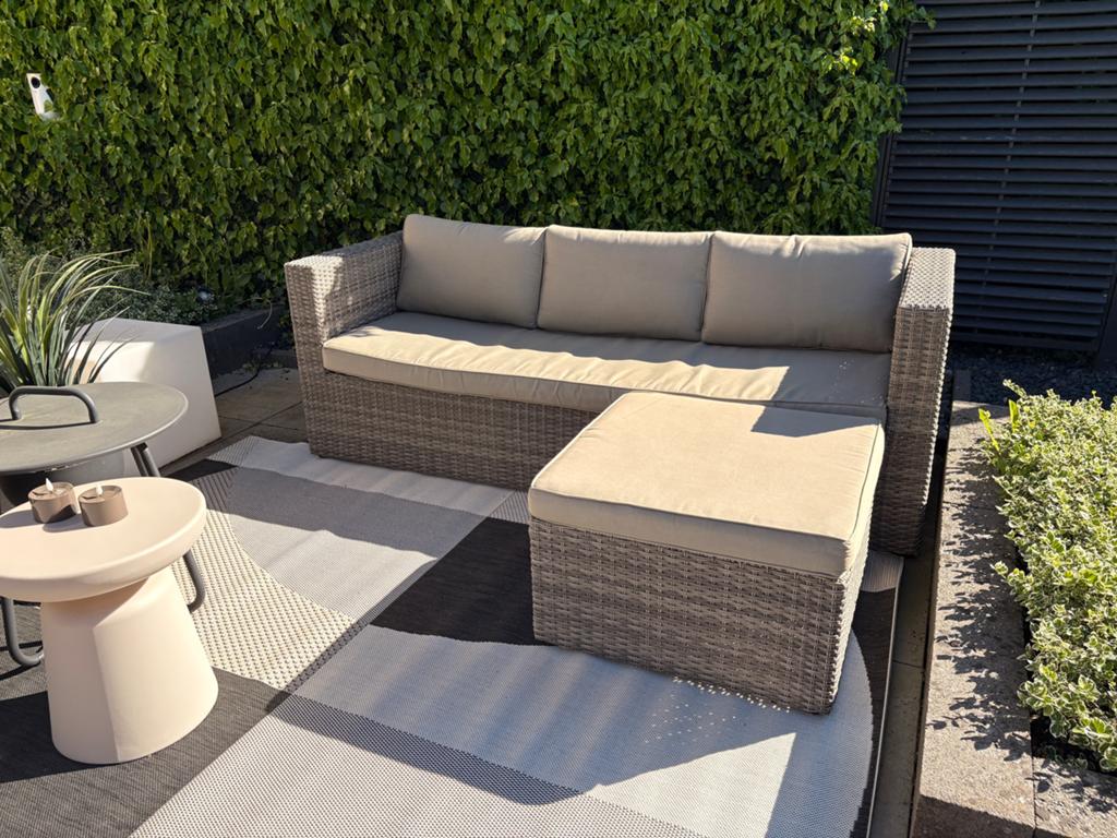 Loungeset, Tuin en Terras, Ophalen, Gebruikt, Wicker, Bank