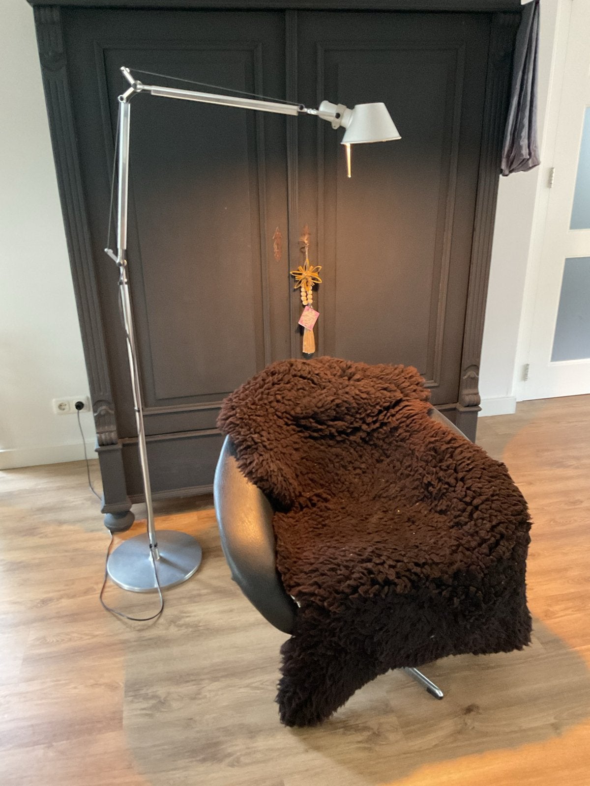 Artemide Tolomeo Terra Vloerlamp - Aluminium, Huis en Inrichting, Ophalen, 200 cm of meer, E27 (groot), Zo goed als nieuw