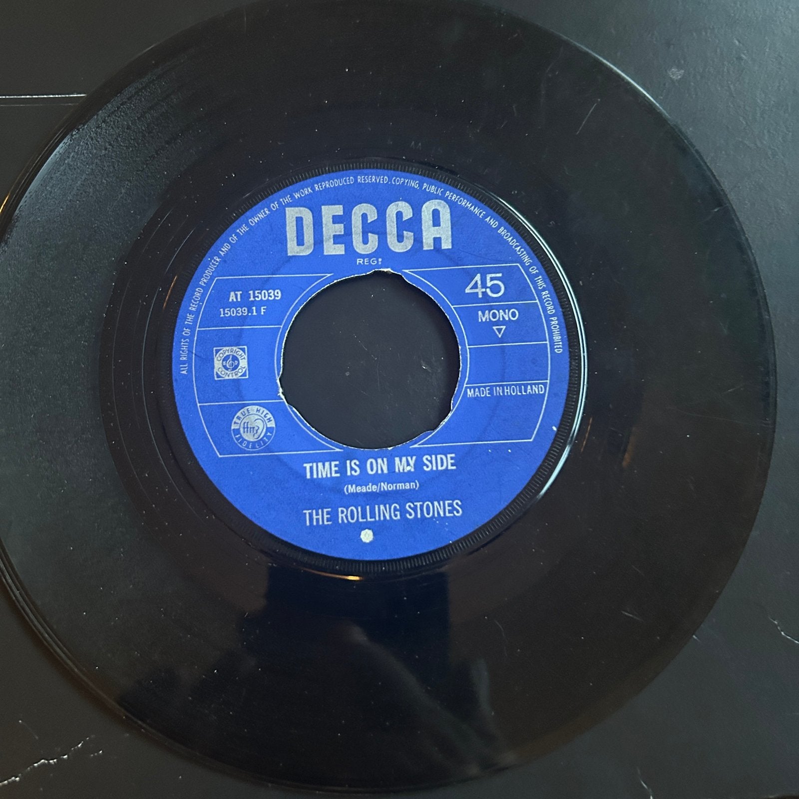 The Rolling Stones - 2 singles zonder cover, Gebruikt, 7 inch, Ophalen of Verzenden, EP