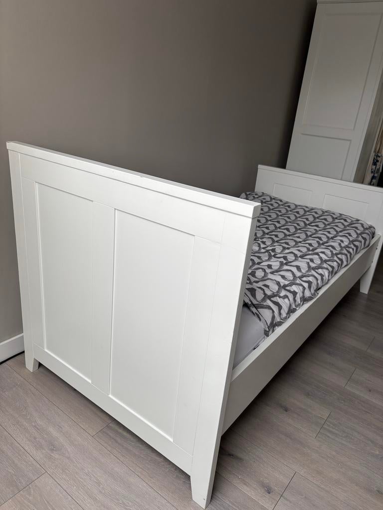 Bopita bed wit - Eenpersoonsbed, Ophalen, 85 tot 100 cm, Gebruikt, Matras