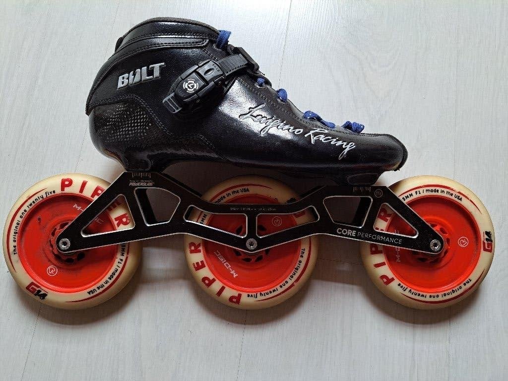 Luigino Bolt, powerslide Core 3 x 125, Overige typen, Kinderen, Ophalen of Verzenden, Zo goed als nieuw