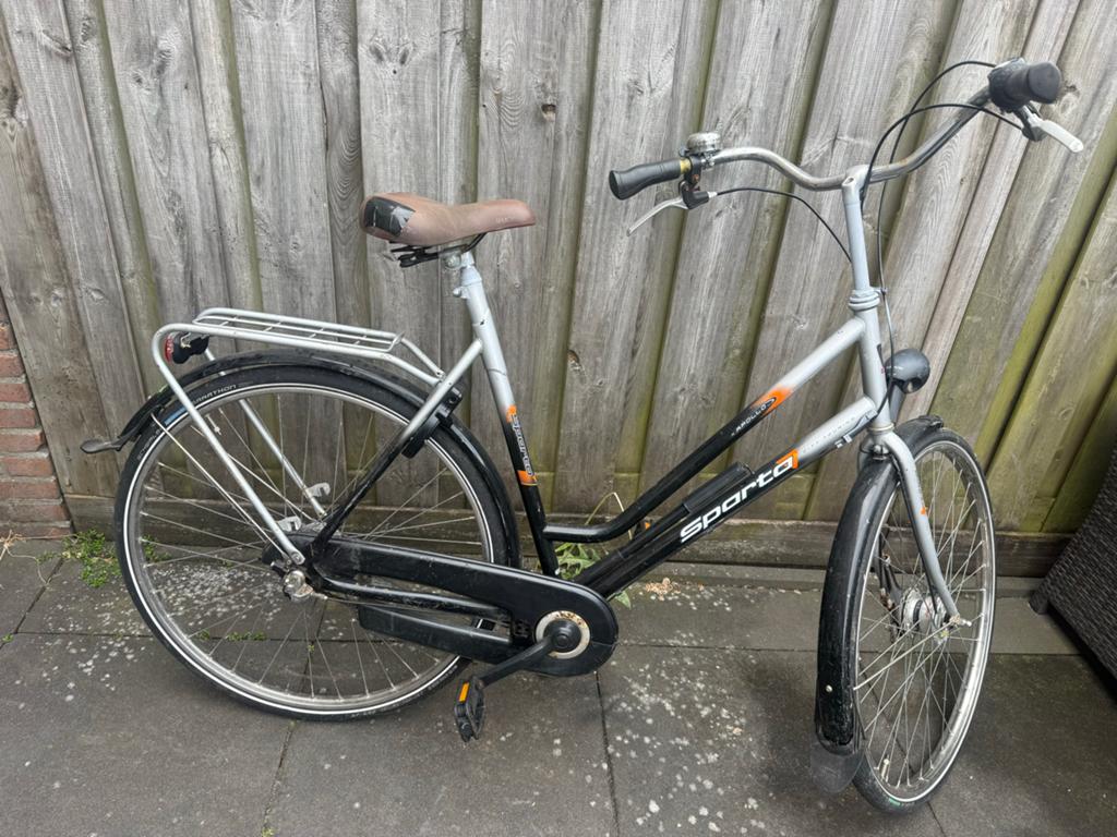 Sparta Apollo stationsfiets 28 inch, 3 versnellingen, 62 cm, Fietsen en Brommers, Ophalen of Verzenden, Gebruikt, Sparta, Versnellingen