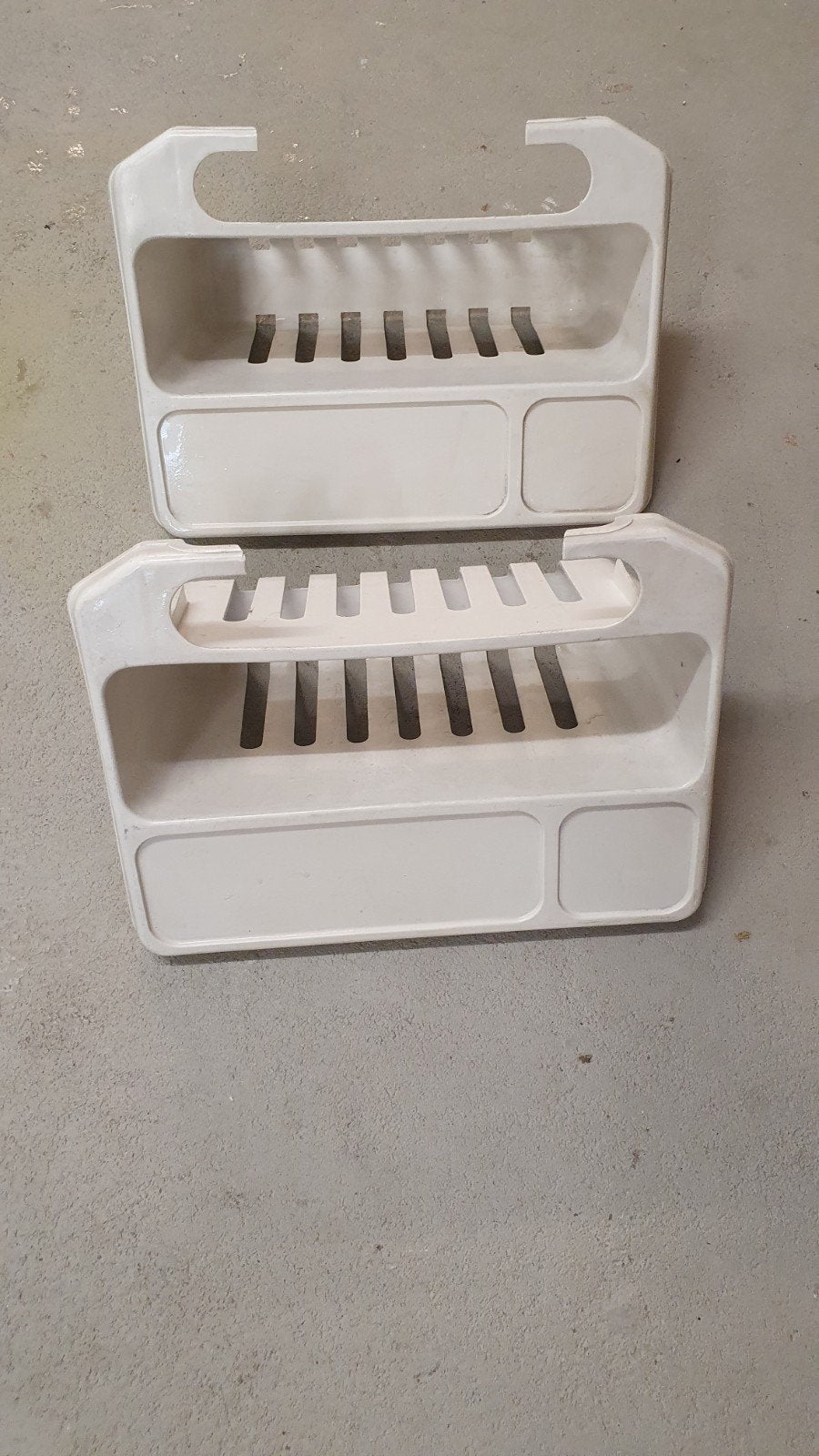 Handige bekerhouder/organizer voor campingstoel (2 stuks), Ophalen, Gebruikt
