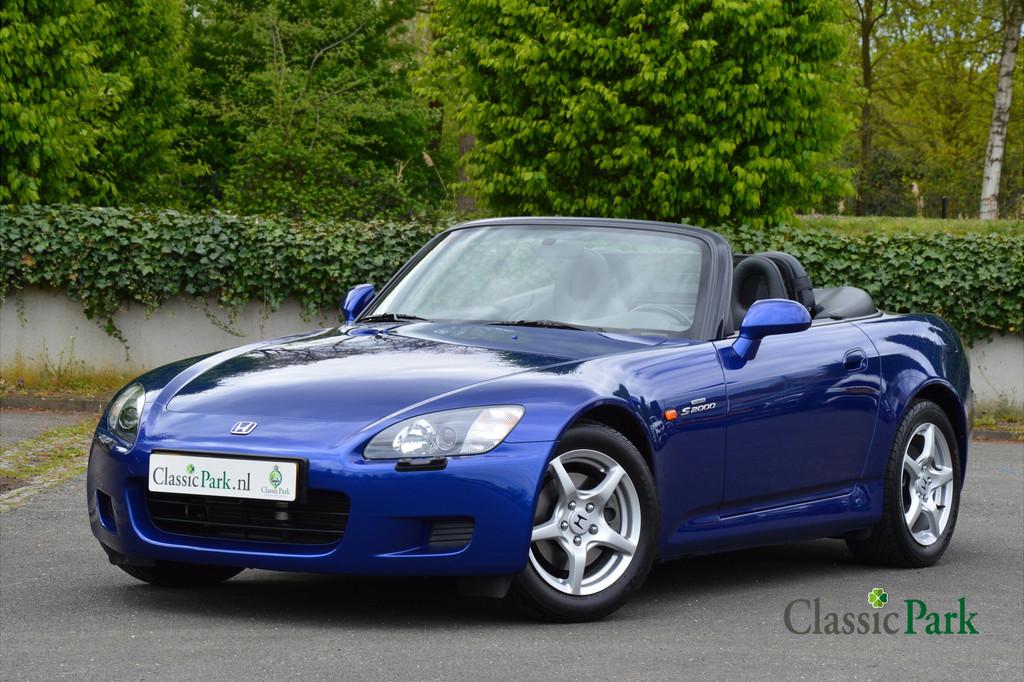 Honda S2000 (bj 2000), Auto's, Zwart, Cabriolet, Blauw, Metallic lak