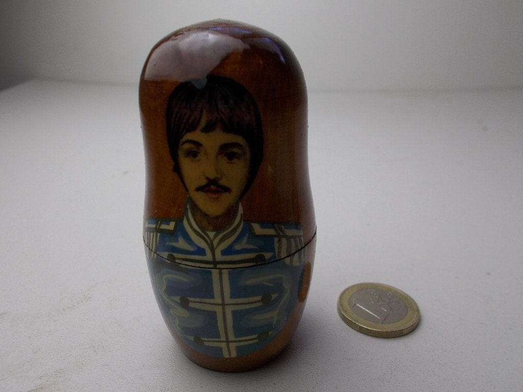 Vintage USSR MATRYOSHKA POPPEN "THE BEATLES" (Alle 5!), Verzamelen, Ophalen of Verzenden, Zo goed als nieuw