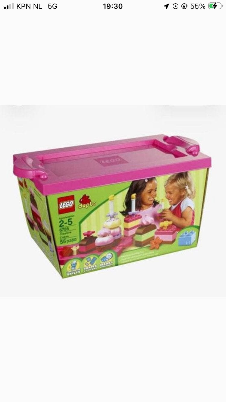 Lego Duplo Creatieve Taartjes (6785), Overige thema's, Ophalen of Verzenden, Zo goed als nieuw, Compleet
