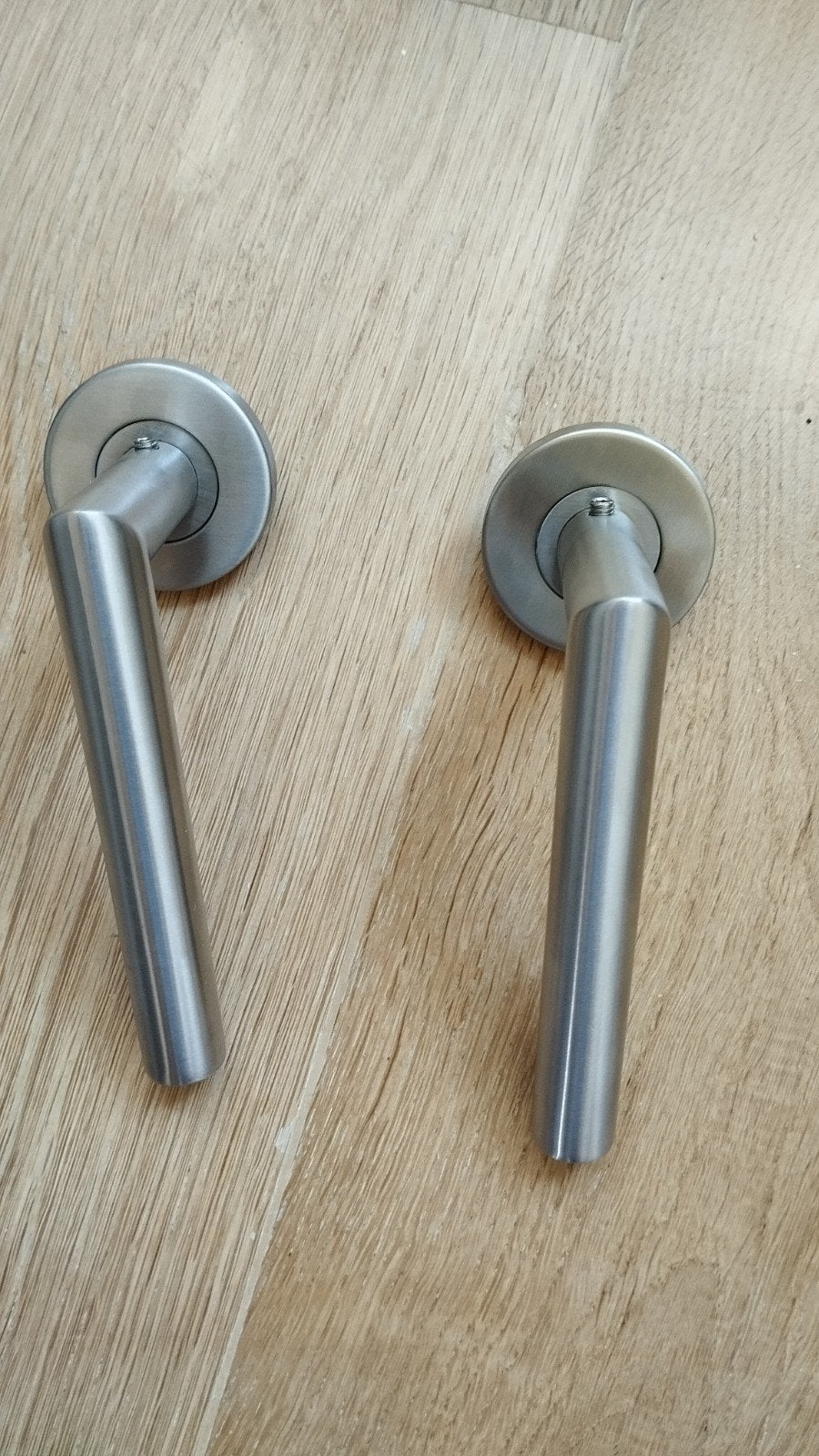 Deurklink mat chroom geborsteld - Nieuw, Ophalen of Verzenden, Nieuw, Chroom, Klink of Kruk