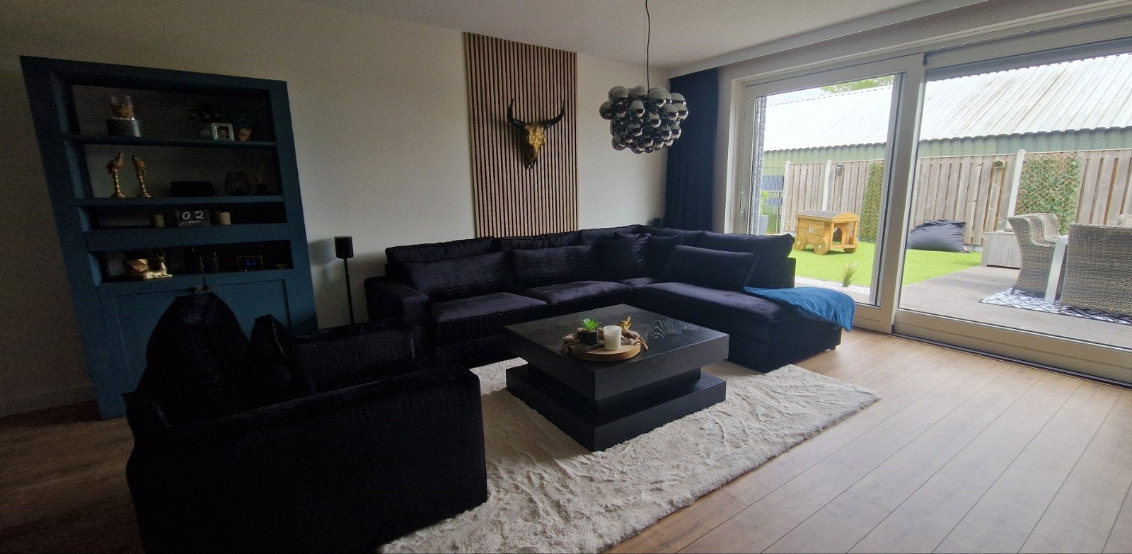 Heerlijke Loungebank met fauteuil in nieuwstaat!, Ophalen, Zo goed als nieuw, Stof, Eric Kuster