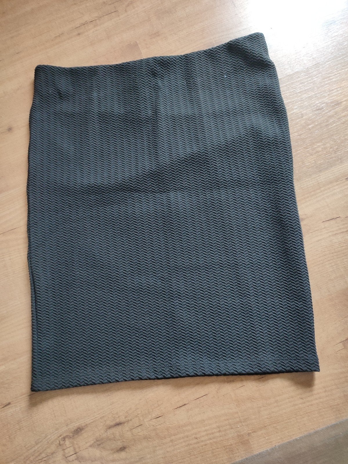 Zwarte HEMA rok met visgraatmotief, maat L, Zwart, Maat 42/44 (L), Ophalen of Verzenden, Zo goed als nieuw