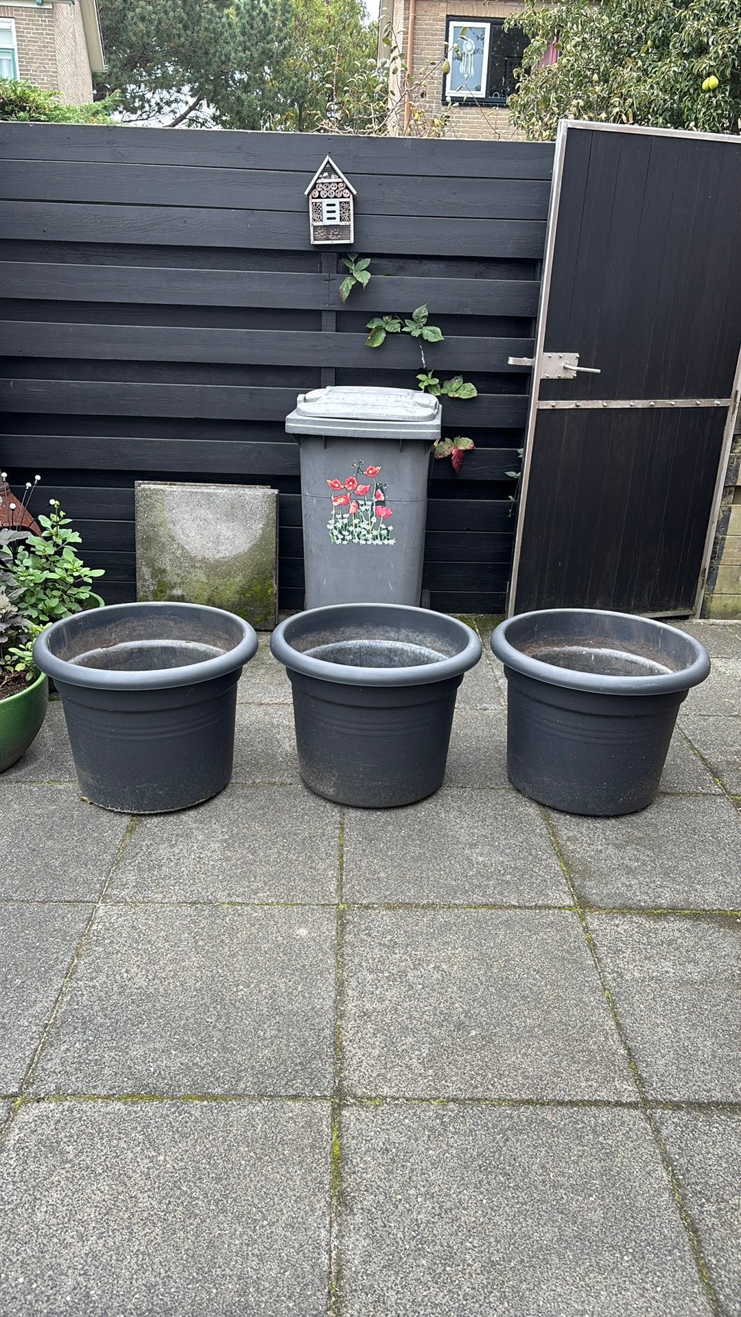 Elho grote buitenbloempotten., Ophalen, Kunststof, Gebruikt, Rond