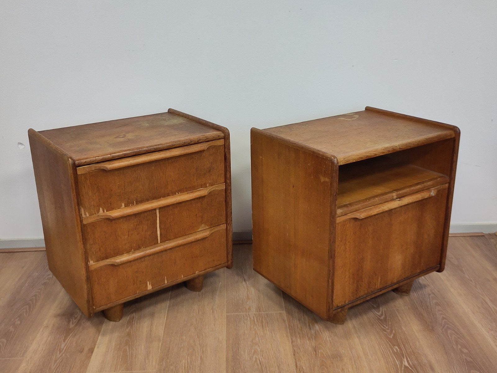 Vintage nachtkastje Pastoe kastje Cees Braakman ladekast, Gebruikt, Minder dan 45 cm, ., Ophalen of Verzenden