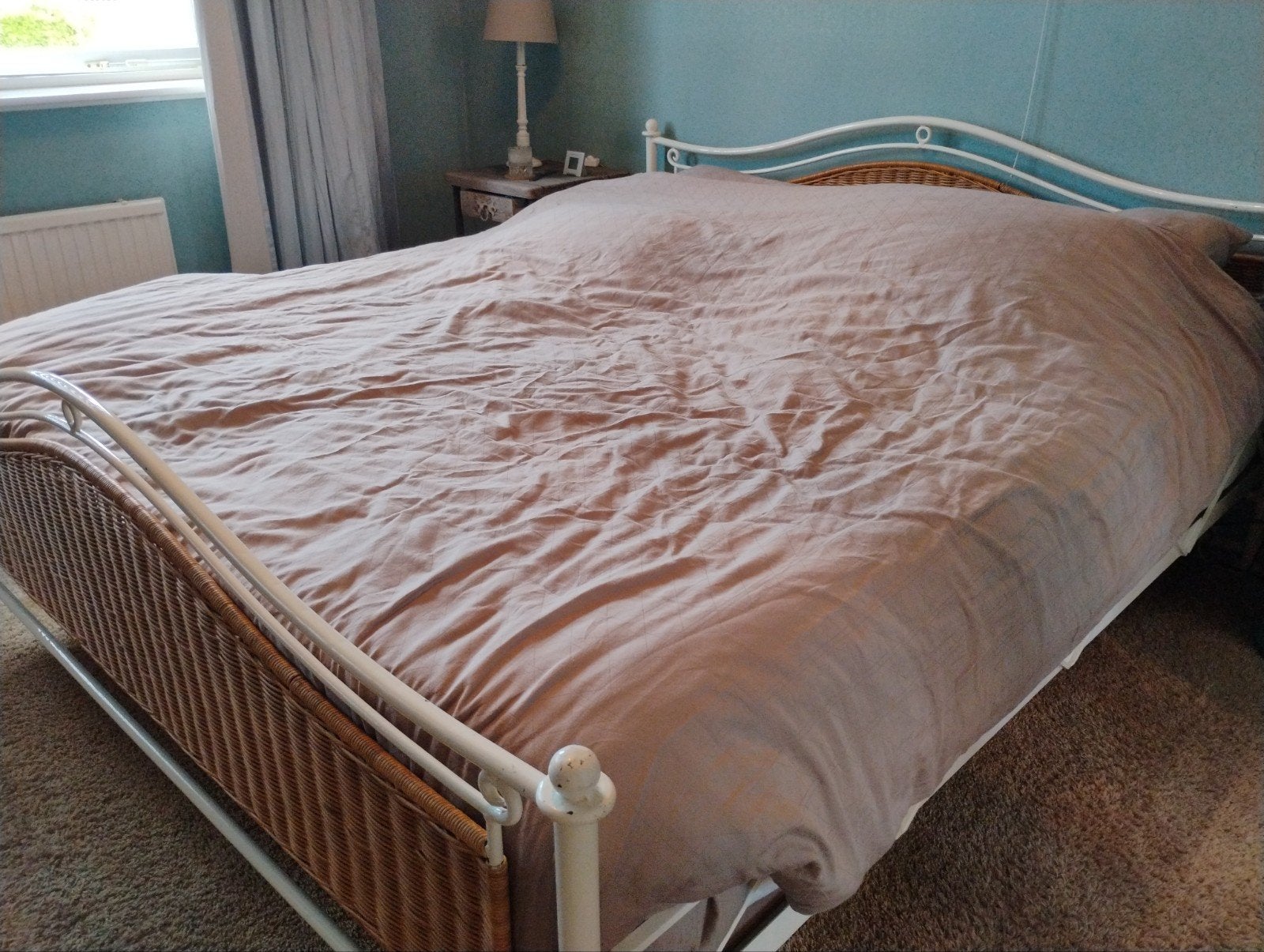 Twee persoonsbed, Huis en Inrichting, Ophalen, Gebruikt, Tweepersoons