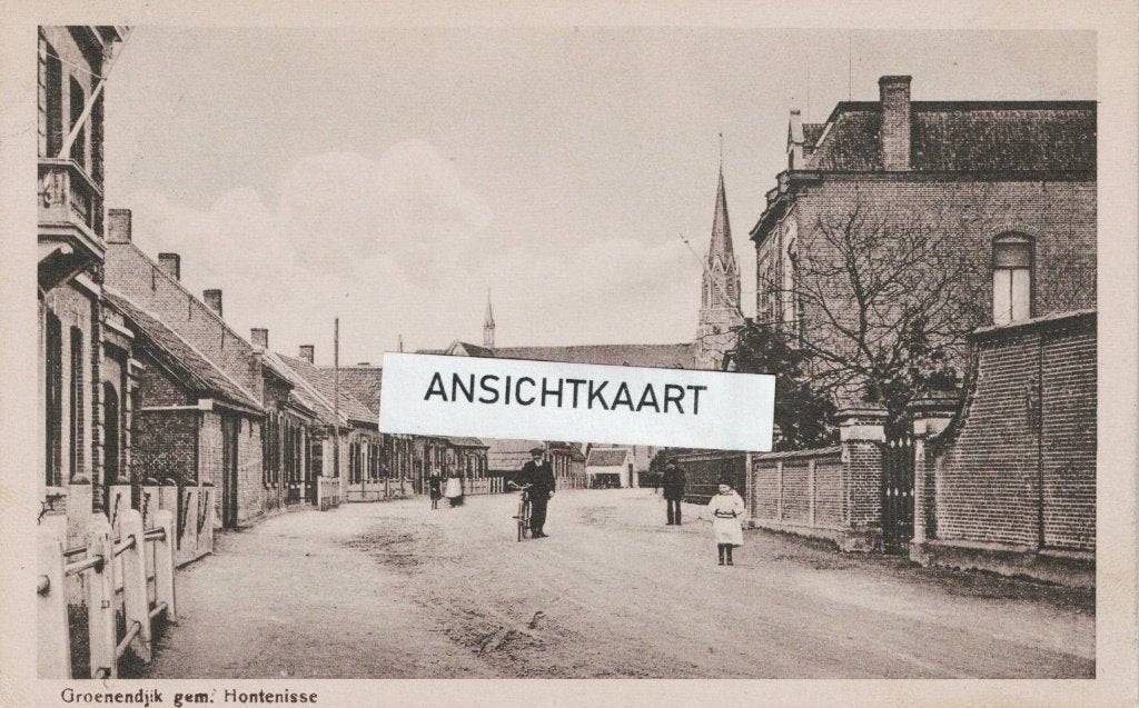 Ansichtkaart Groenendijk - Kloosterzande - Hontenisse, Verzamelen, Ansichtkaarten | Nederland, Verzenden, Voor 1920, Gelopen, Zeeland