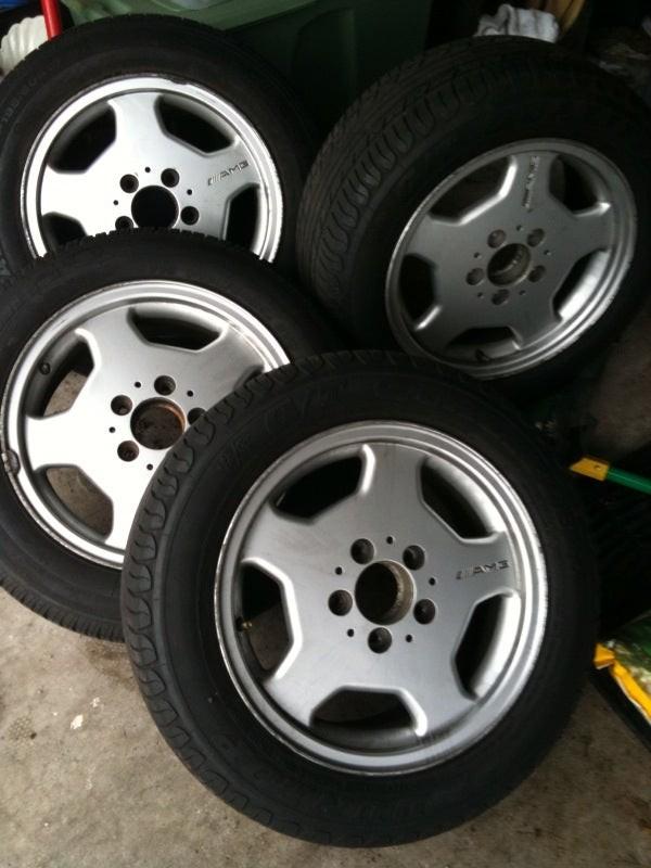 Mercedes amg 15 inch velgen 5x112, Auto-onderdelen, Banden en Velgen, Ophalen, Gebruikt, 15 inch, Banden en Velgen