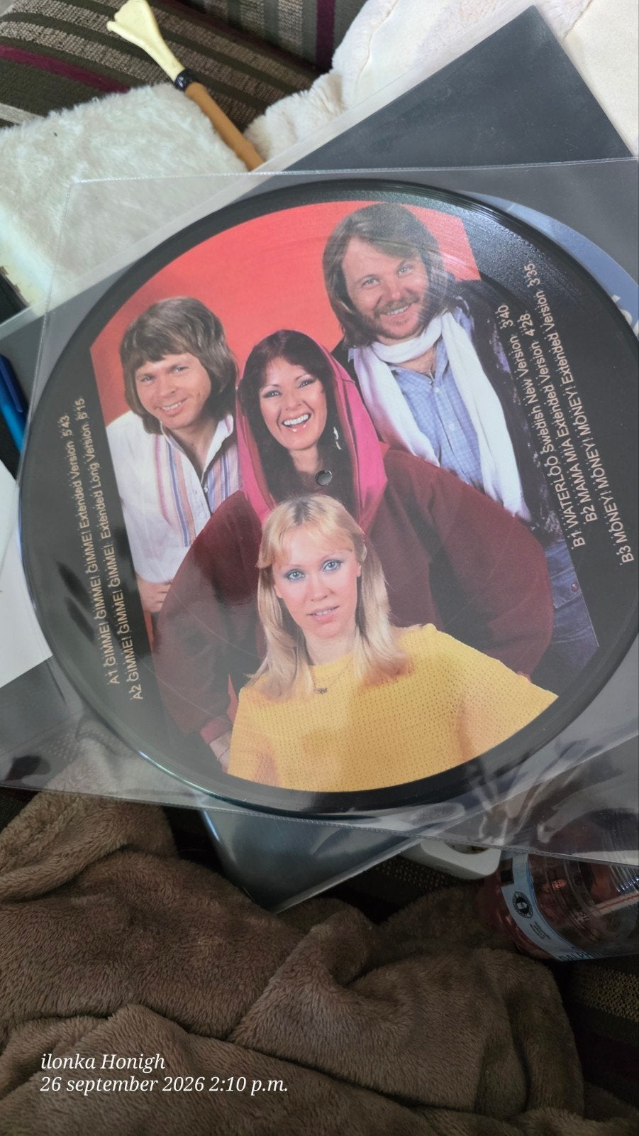 ABBA Picture Disc Vinyl - Limited Edition, LP, Pop, Zo goed als nieuw, 12 inch