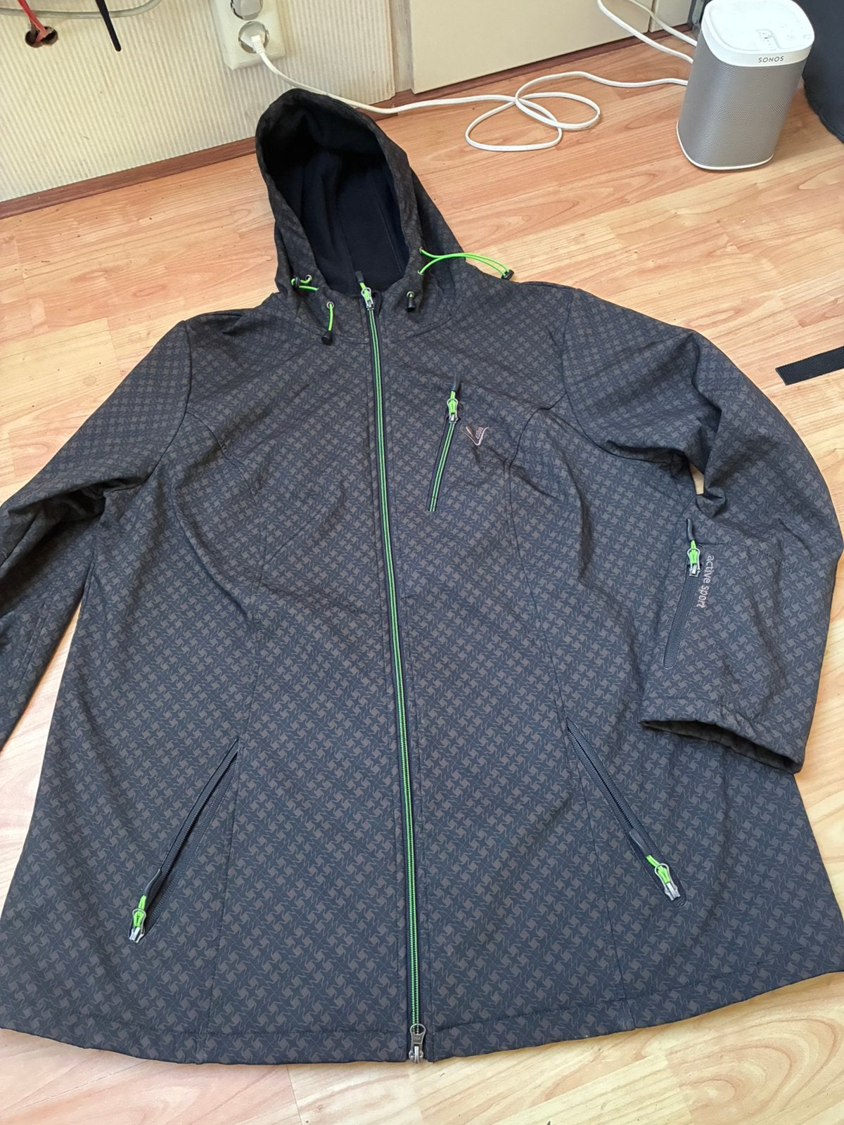 Ulla Popken softshell jas zgan 46/48, Ophalen of Verzenden, Zo goed als nieuw, Maat 46/48 (XL) of groter, Zwart