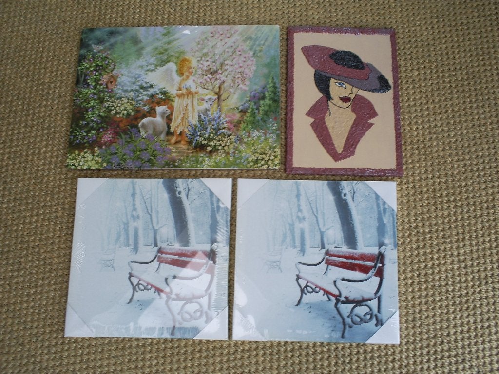 Placemats en schilderijen, Antiek en Kunst, Curiosa en Brocante, Ophalen of Verzenden