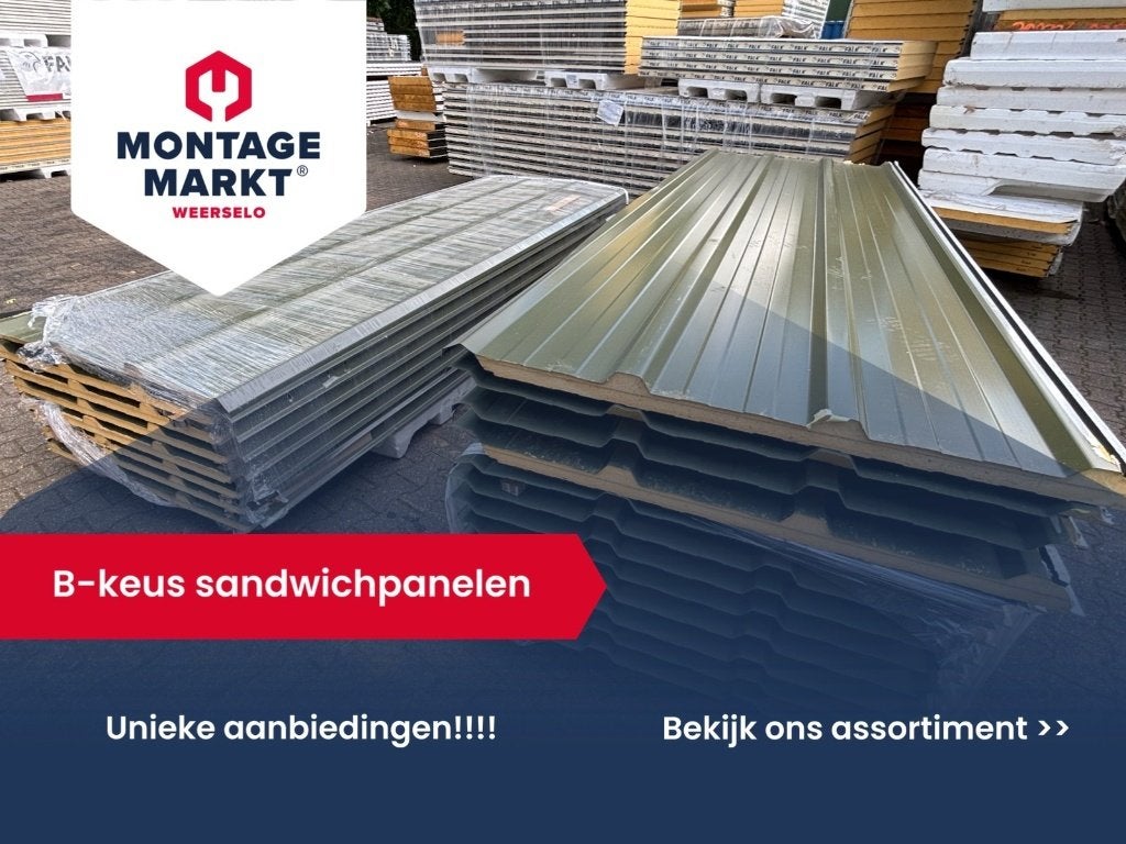 B-keus sandwichpanelen | Dak & Wand | Unieke aanbieding!!, Doe-het-zelf en Verbouw, Platen en Panelen, Ophalen, Overige materialen