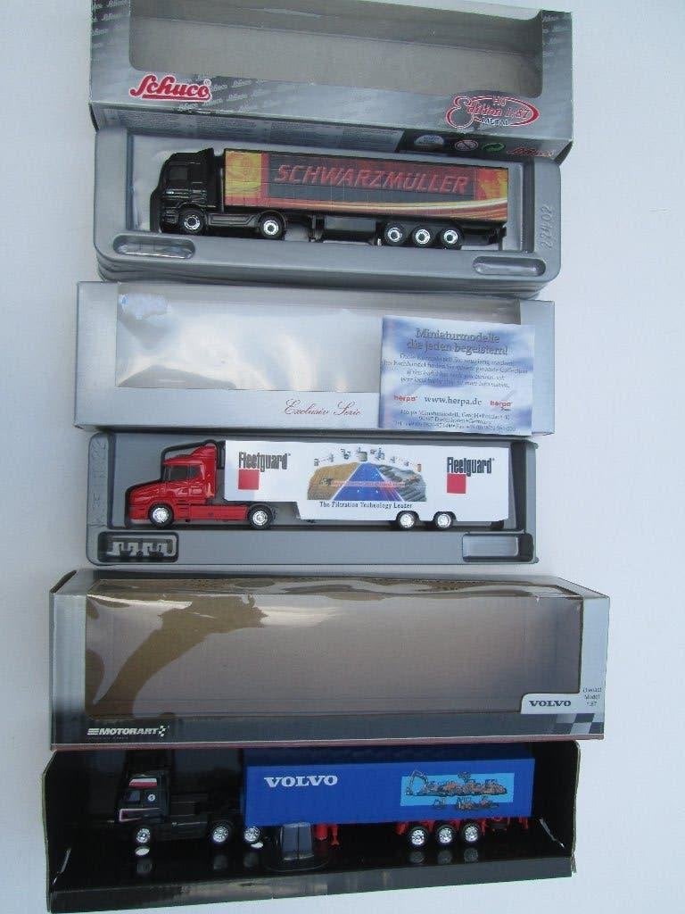 Schuco / Herpa Duitsland MB Actros 1858 / Scania /VOLVO /MAN, Ophalen of Verzenden, Nieuw, Bus of Vrachtwagen