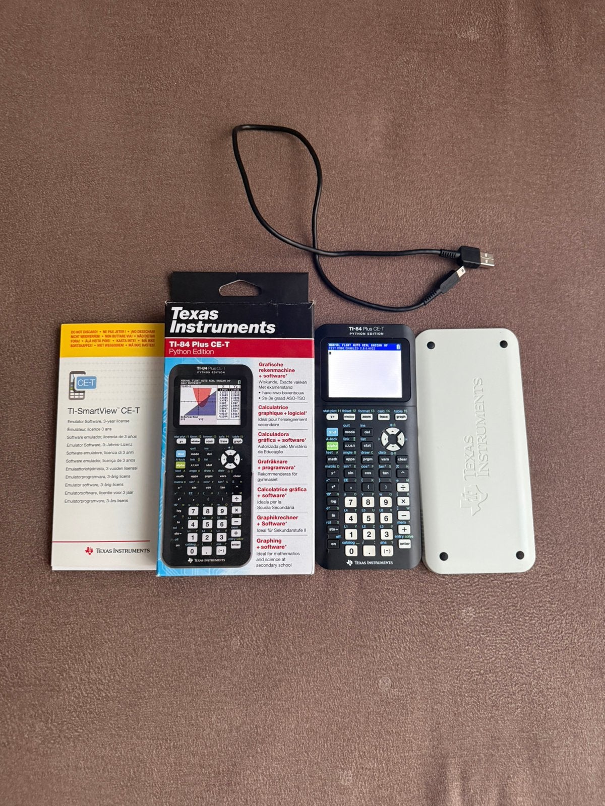 Texas instruments TI-84 plus CE-T python edition, Ophalen, Grafische rekenmachine, Zo goed als nieuw