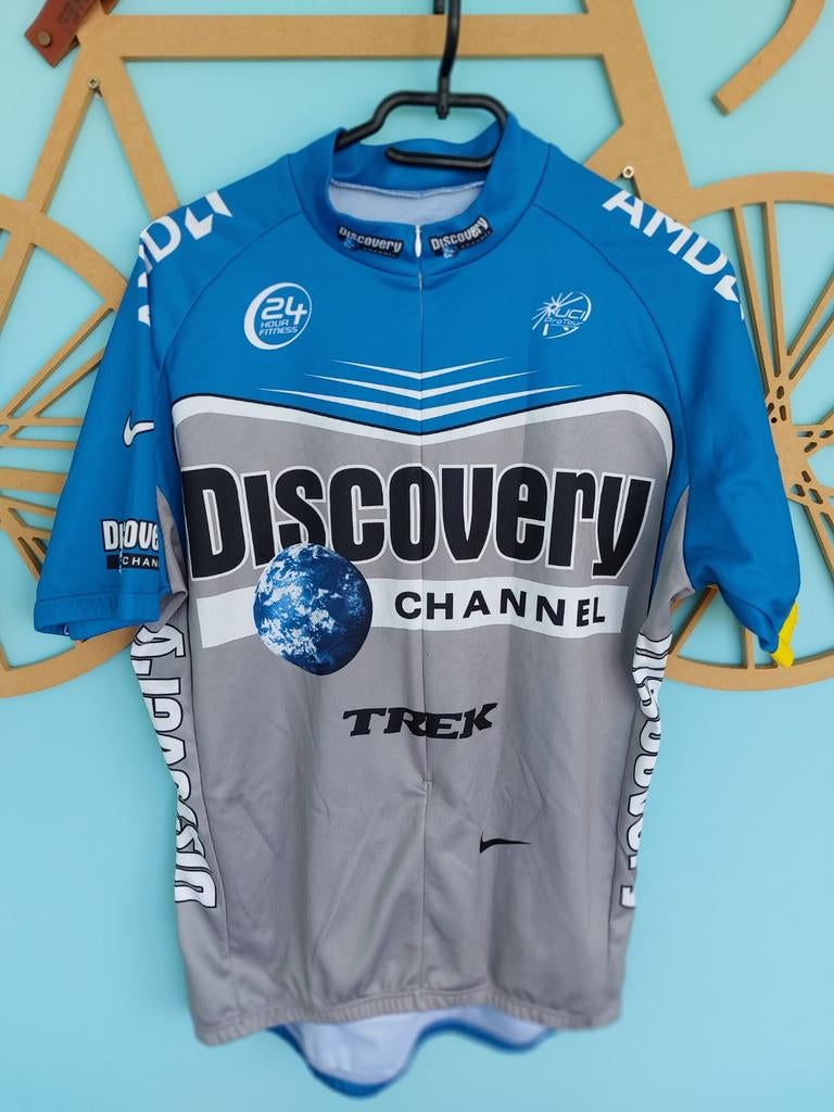 WIELERSHIRT TEAM DISCOVERY CHANNEL ARMSTRONG, Ophalen of Verzenden, Overige typen